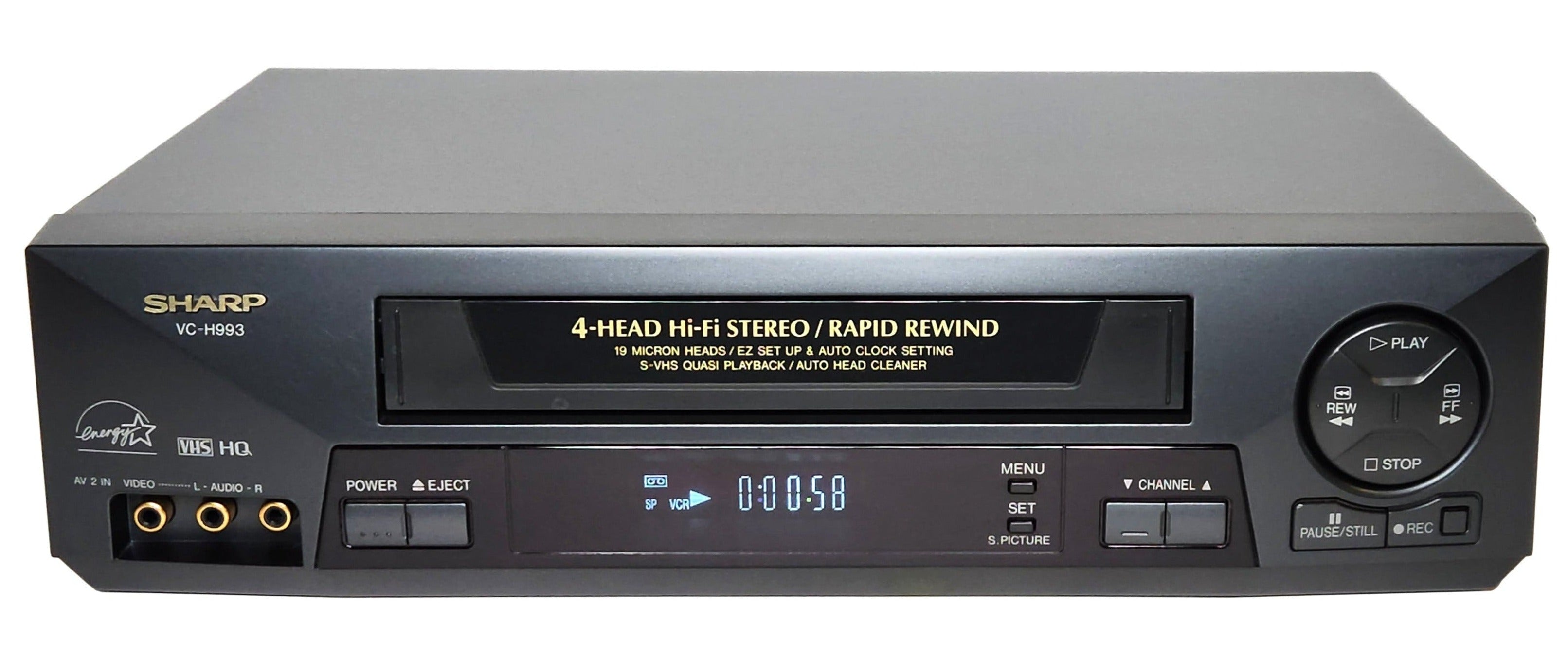 Sharp VCR VC-H903U VHS high quality Video Cassette Recorder with Remote Control Hi-Fi 4-Head