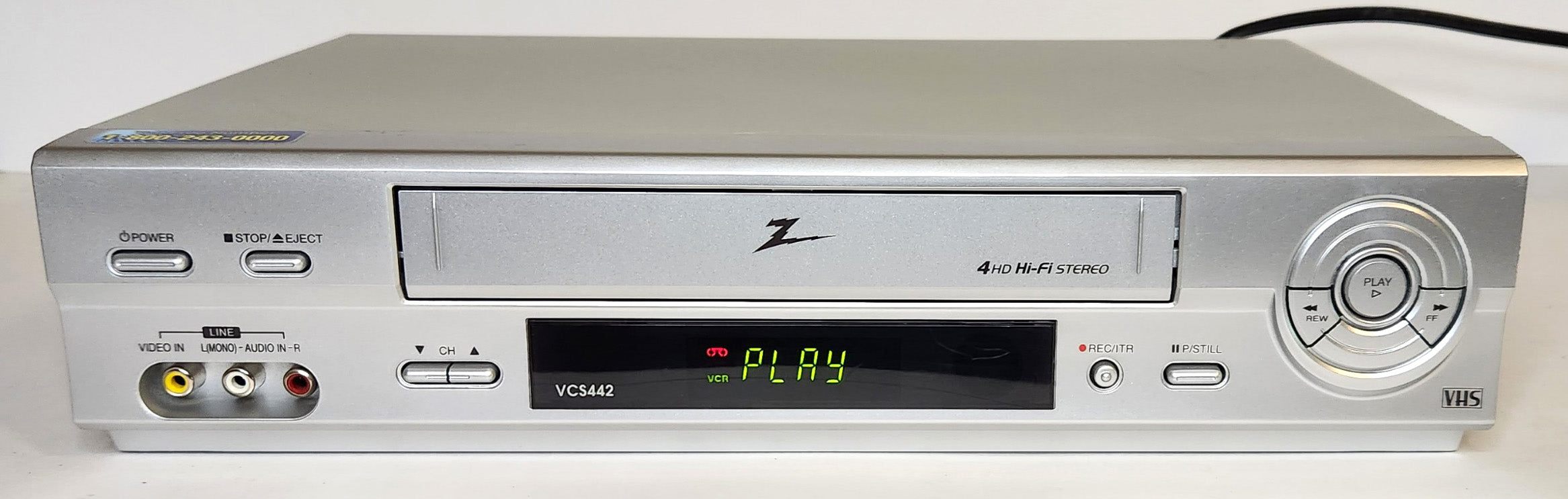 Zenith VBV613 DVD VCR Combo top Player 4 Head Hi-Fi Stereo VHS_No Remote.