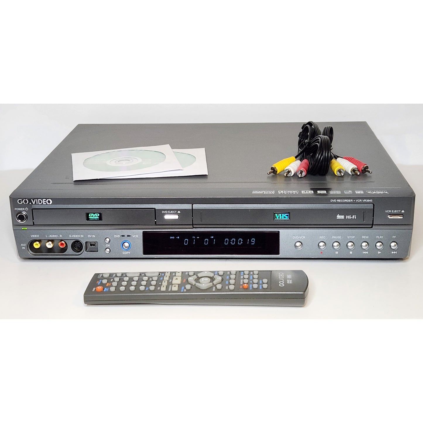 GoVideo VR3845 VCR/DVD Recorder Combo