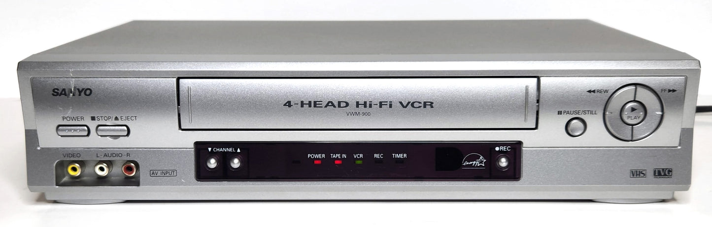 Sanyo VWM-900 VCR, 4-Head Hi-Fi Stereo - Front