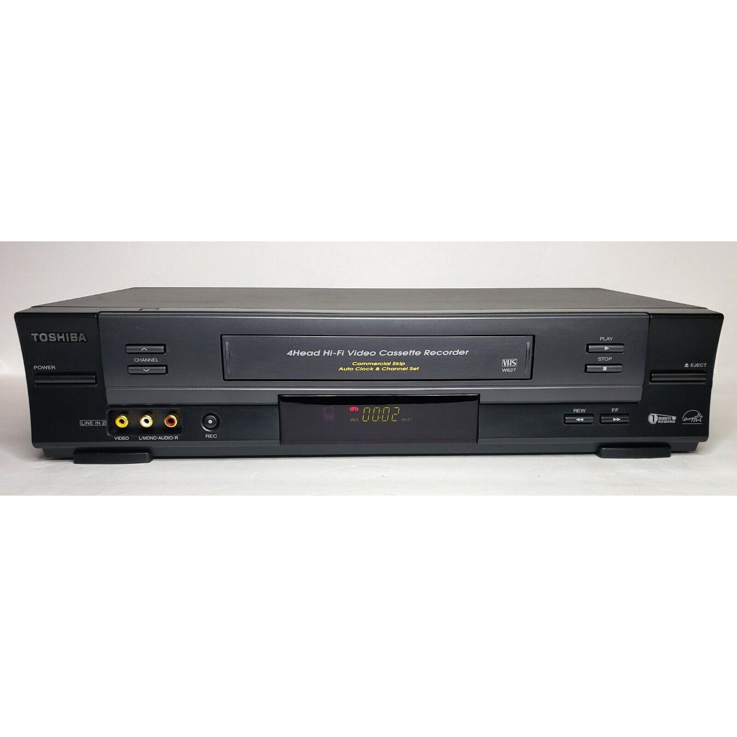 Toshiba W-627 VCR, 4-Head Hi-Fi Stereo